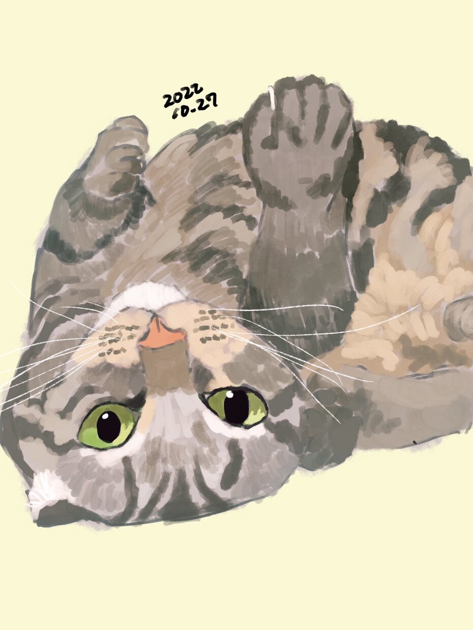 ペット、愛猫愛犬など描きます 厚塗りですが、リアル過ぎない可愛さの入ったタッチで。 イメージ3