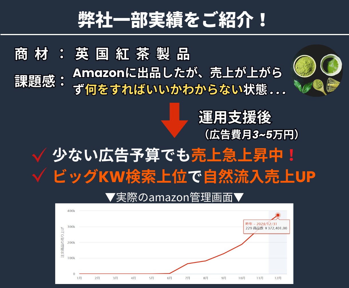 元Amazon社員在籍 | ECのプロが運用します 【Amazon運用代行実績有】制作から運用まで丸投げ可能！ イメージ2