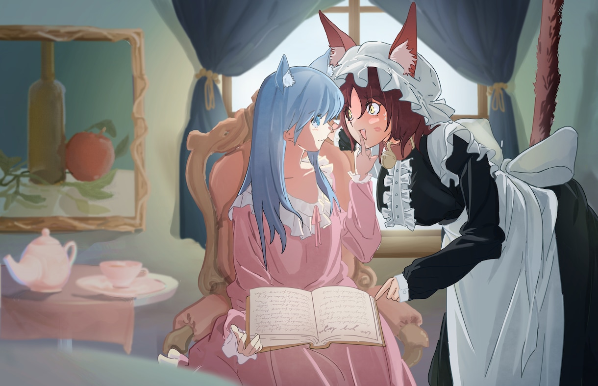 ご希望のイラスト制作します 一枚絵、立ち絵、アイコンなど制作させて頂きます イメージ1