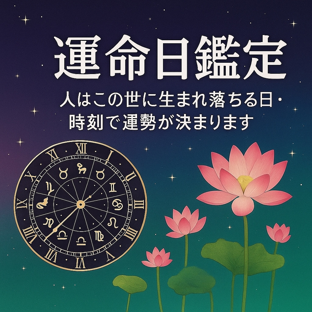 人生を変える運命日お知らせします あなたに最もふさわしい日を鑑定 イメージ1