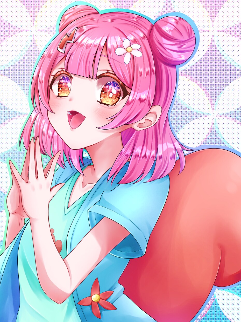 商用利用◎Vライバーの方向けのイラスト描きます キラキラの1枚絵どうですか？✨ イメージ4