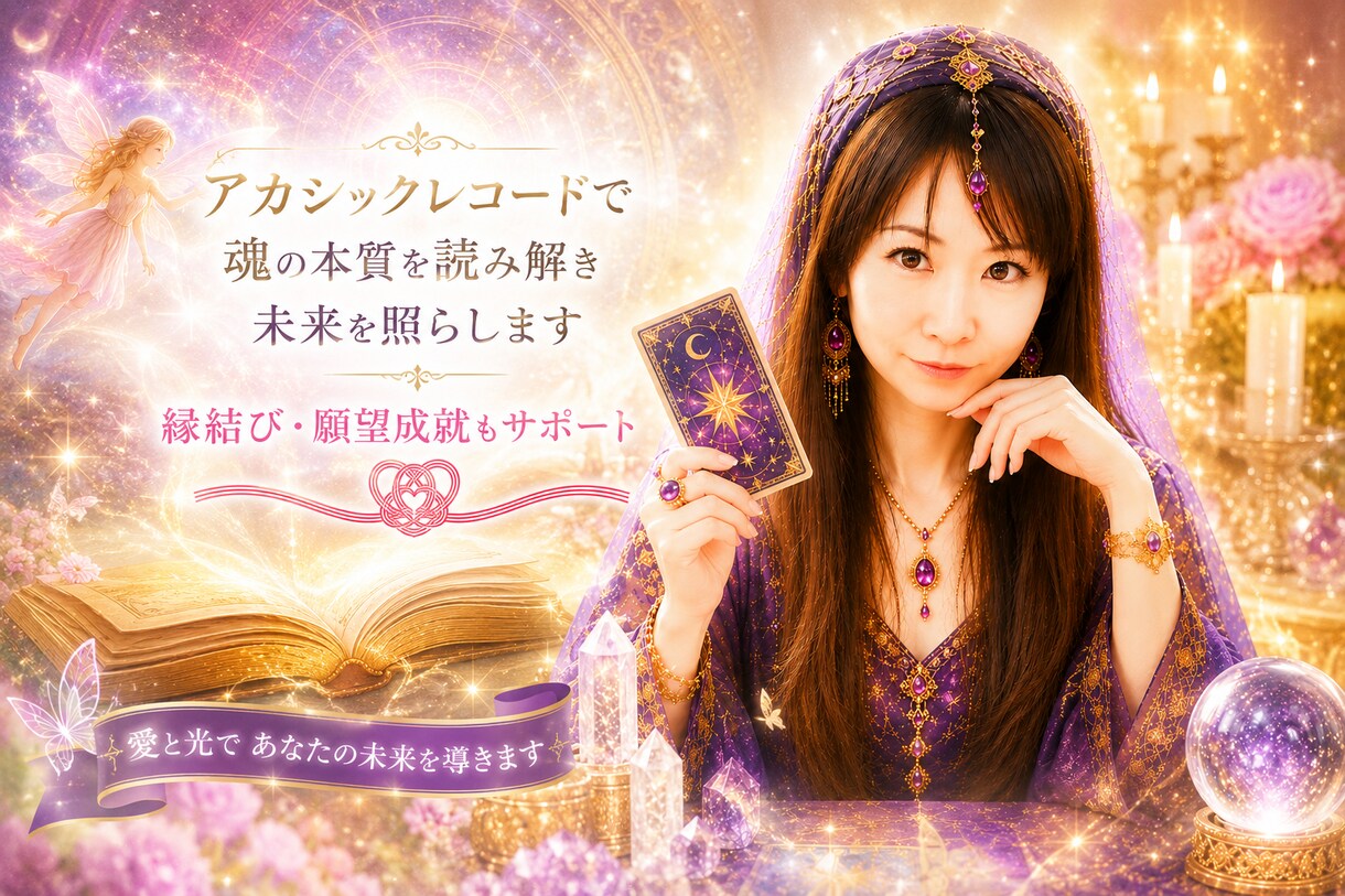 アカシックレコードで天命と未来時期を読み解きます 恋愛・結婚・仕事の転機と運命の流れを徹底解読 イメージ1