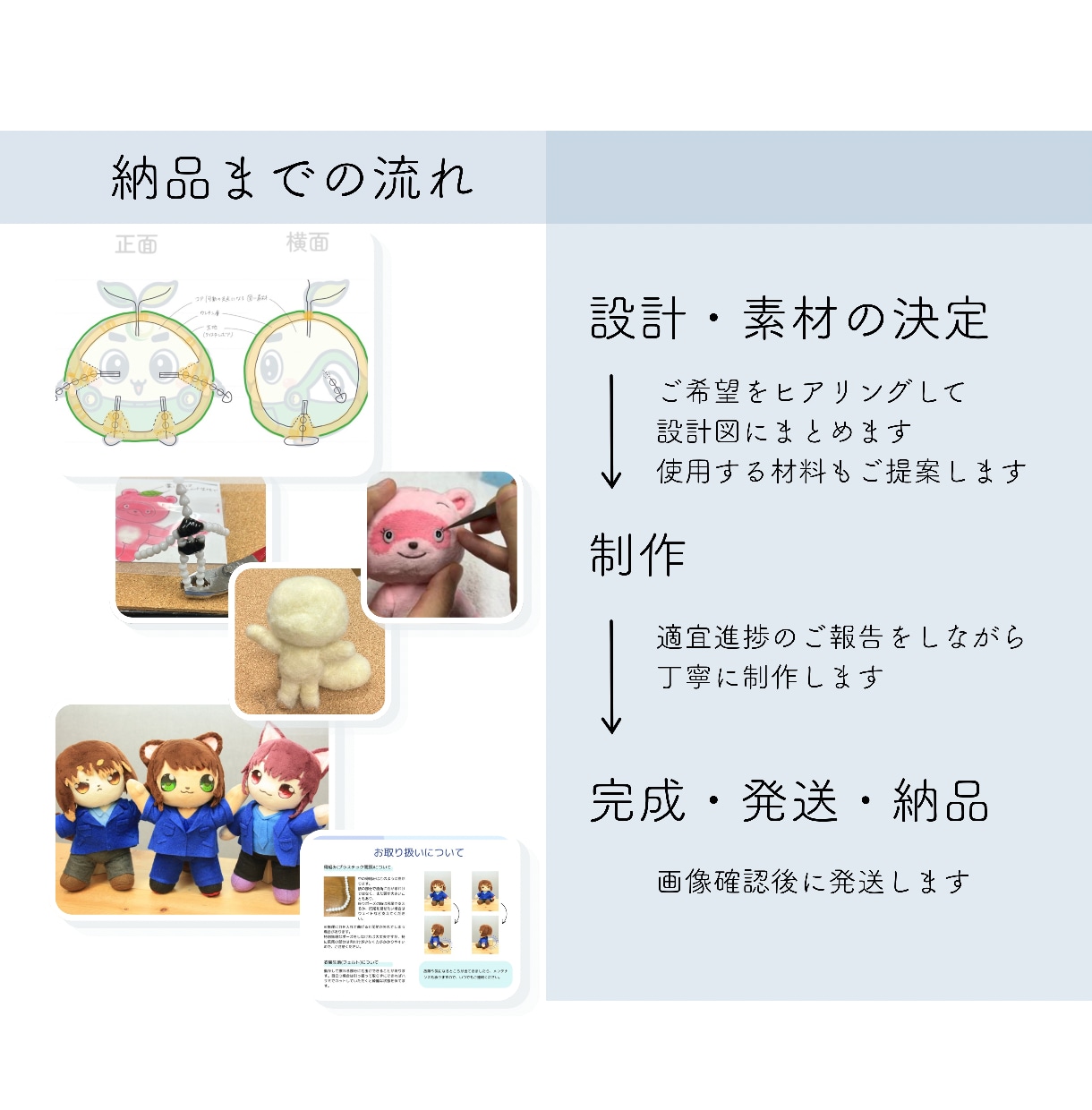 企業・店舗キャラクターなどのぬいぐるみを作ります 可動もOK｜その子らしさを大切に、使い方に合わせて設計します イメージ7