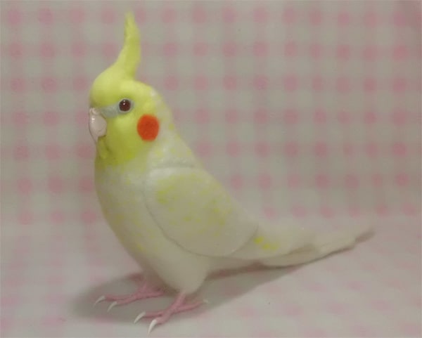 あなたの小鳥をモデルに羊毛フィギュアを制作します 自分の小鳥のグッズをあきらめていた方必見！　小型～中型インコ イメージ1