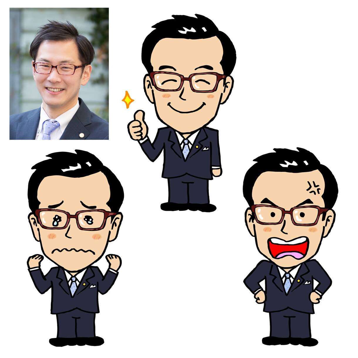 SNSアイコン似顔絵を描きます プロの似顔絵作家が描く、愛のある似顔絵 イメージ2