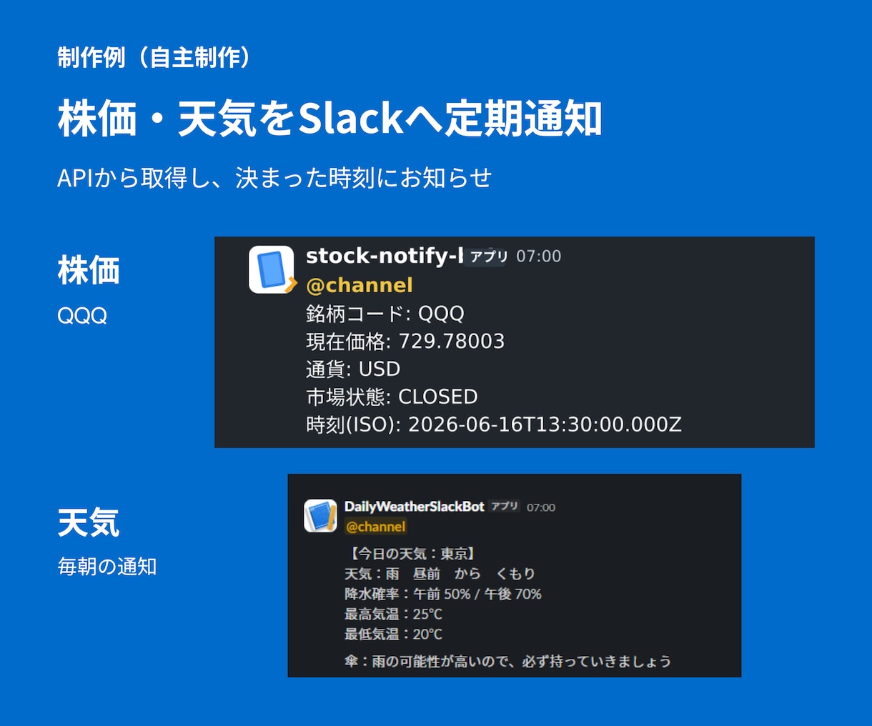 Web・APIの定期監視と通知を自動化します 毎日の確認作業を減らす小規模な自動化ツールを構築します イメージ4