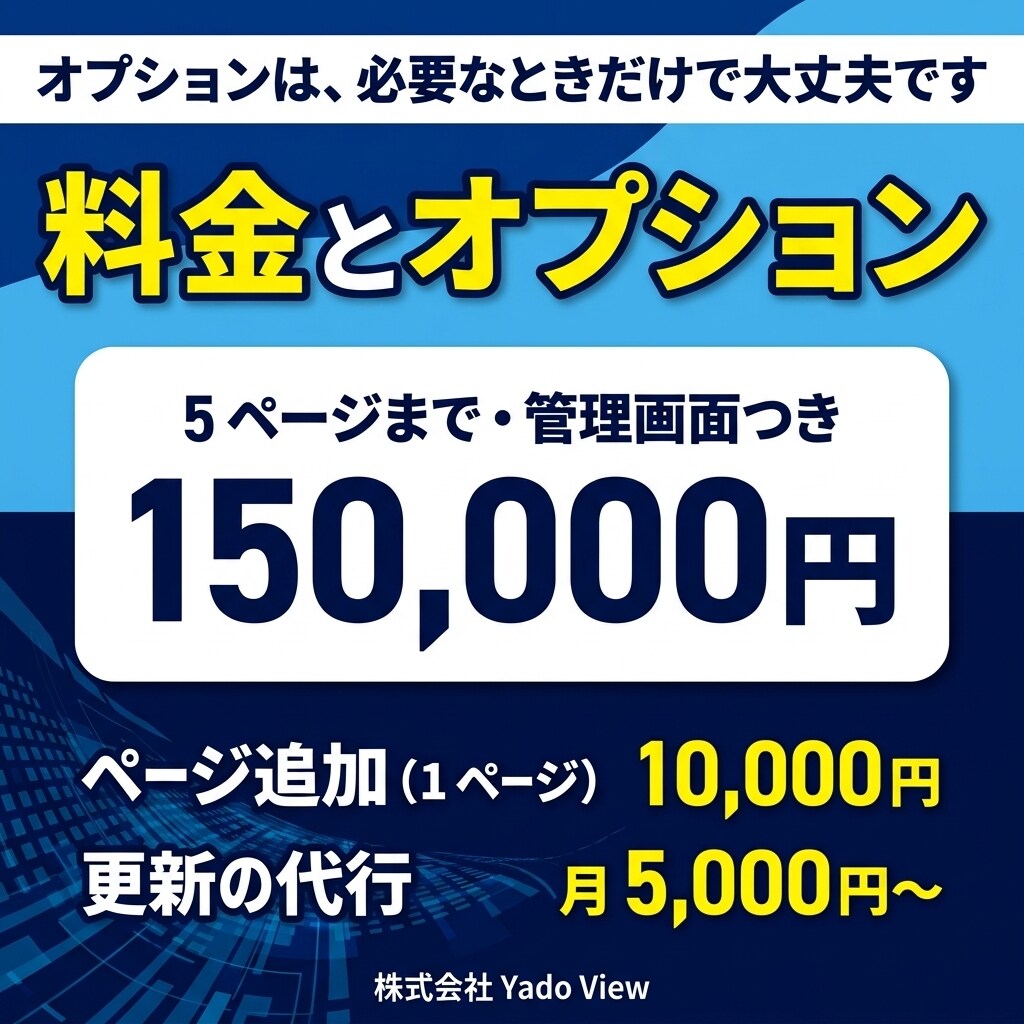 ご自身で更新できる宿のホームページを作ります 制作会社に頼まず、ご自身で更新できます イメージ7