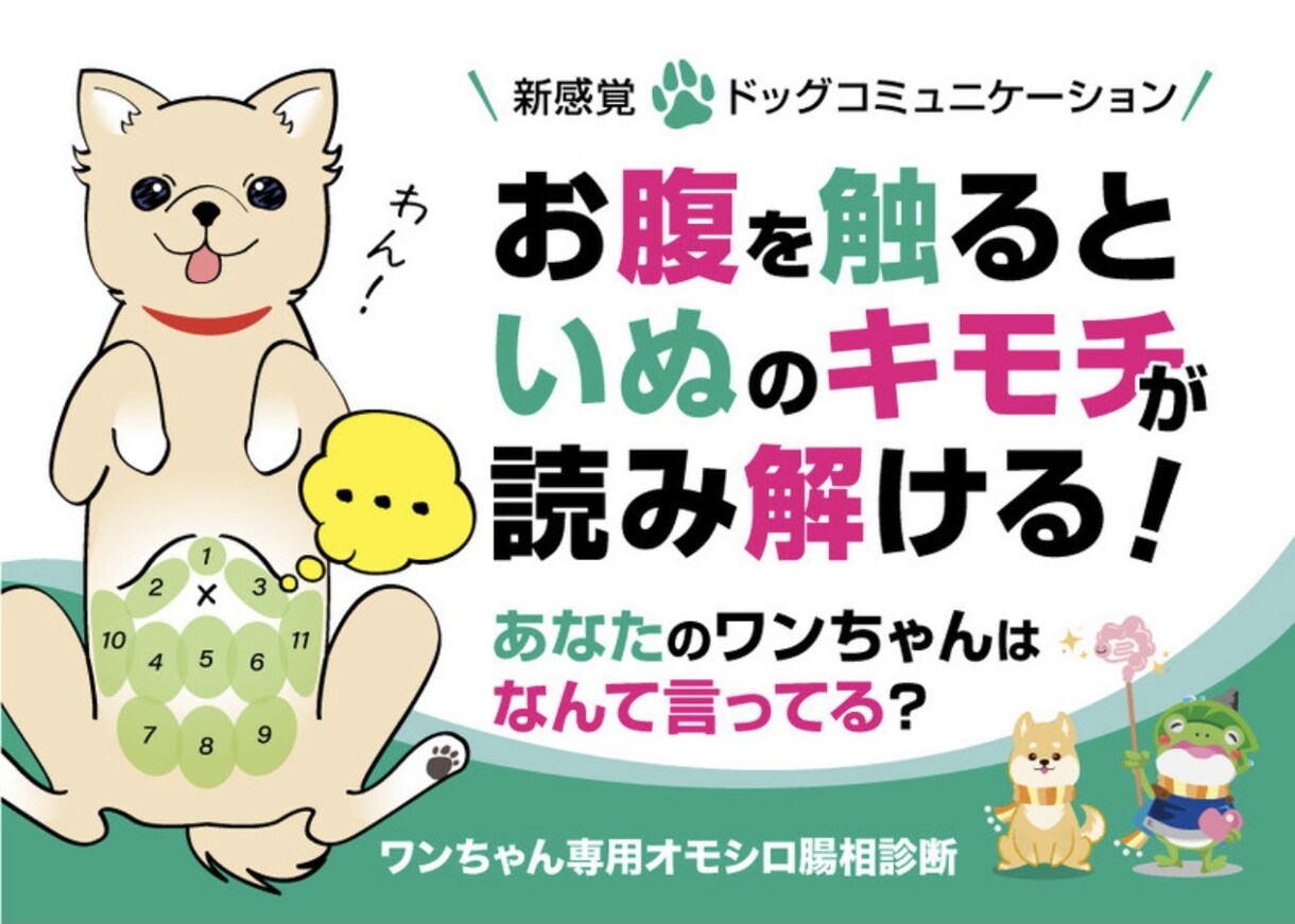 ワンちゃん専門オモシロ腸相診断をオンラインします 愛犬の心の声聞いてみませんか？ イメージ1