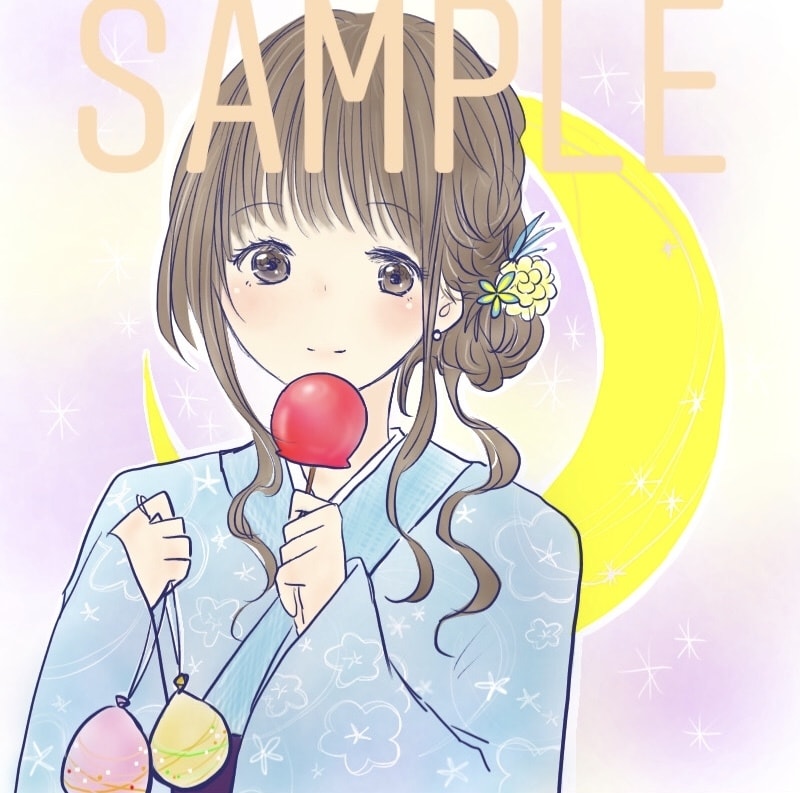 優しい女の子＊SNS用イラスト・アイコン描きます 商用利用可能！ブログやInstagramなどにも◎ イメージ2