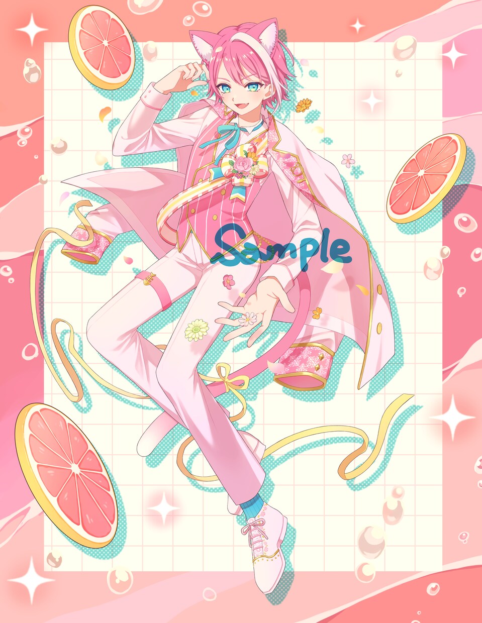 可愛くてキラキラなイラストを制作いたします キャラクターデザイン、デフォルメ、歌ってみた動画など！ イメージ5