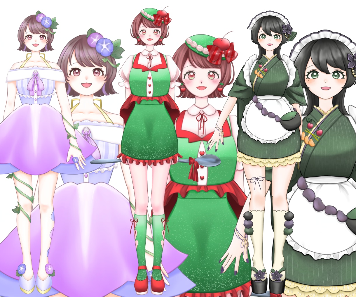 IRIAM/TRPG等配信用【立ち絵】描きます 細かいデザインが決まっていなくても大丈夫！女の子得意です！ イメージ3