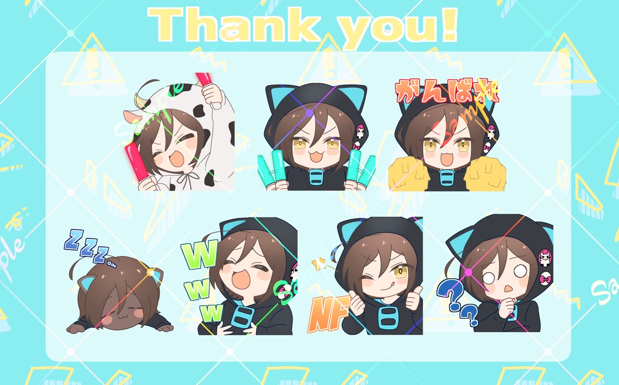 かわいいスタンプ描きます 量産ではない、あなただけのスタンプを作ります! イメージ7