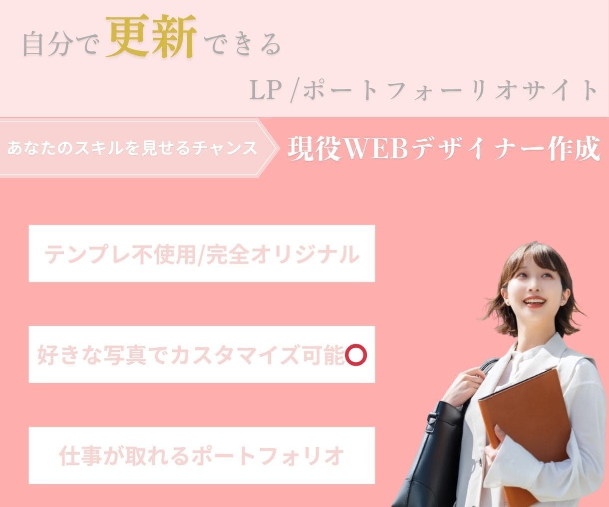 LP /ポートフォーリオを形にします 最先端ノーコードサイト　自分で編集可能⭕️ イメージ1