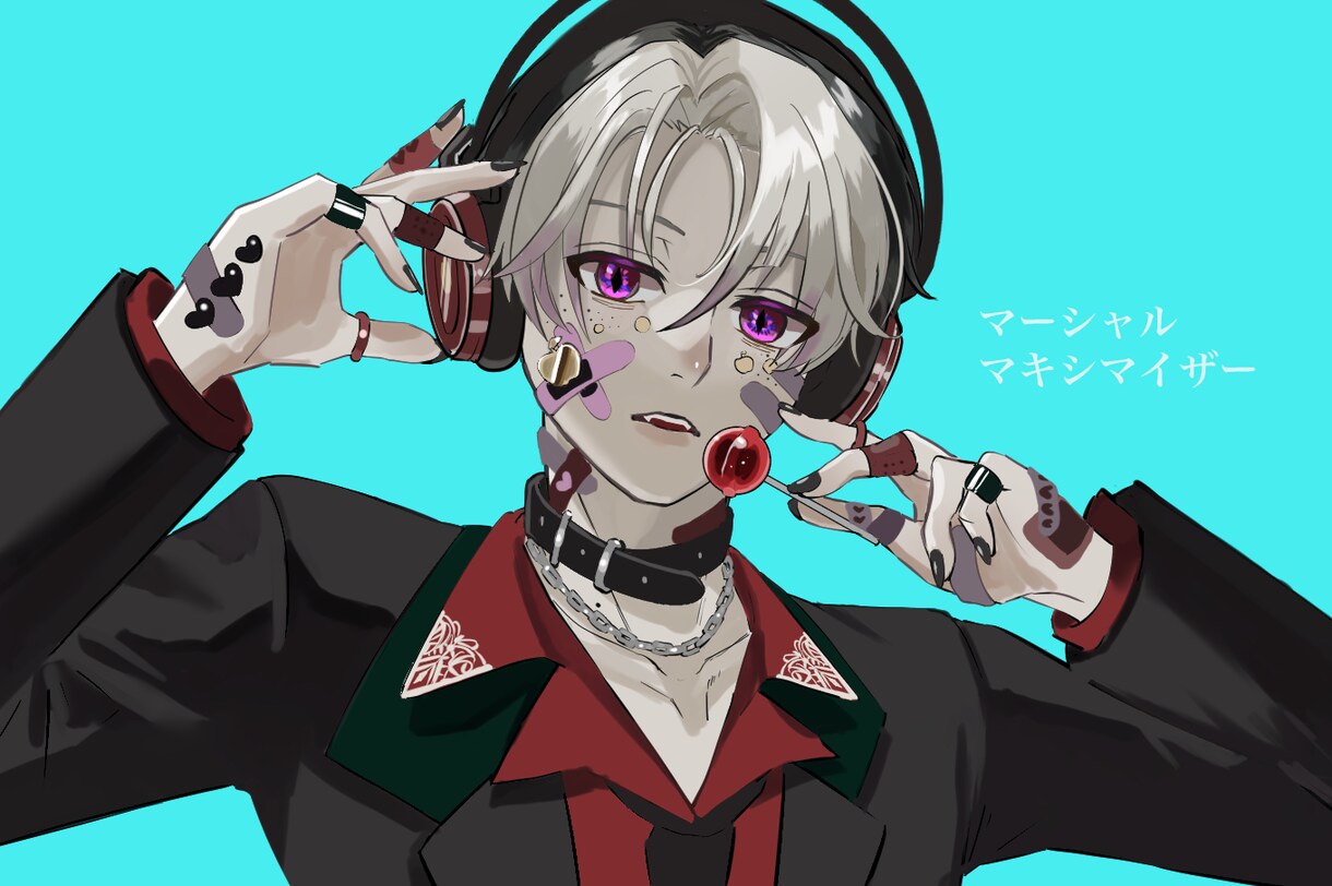 VTuber・歌い手様向けMV一枚絵を制作します キャラ・小物・背景まで可能です◎ イメージ2