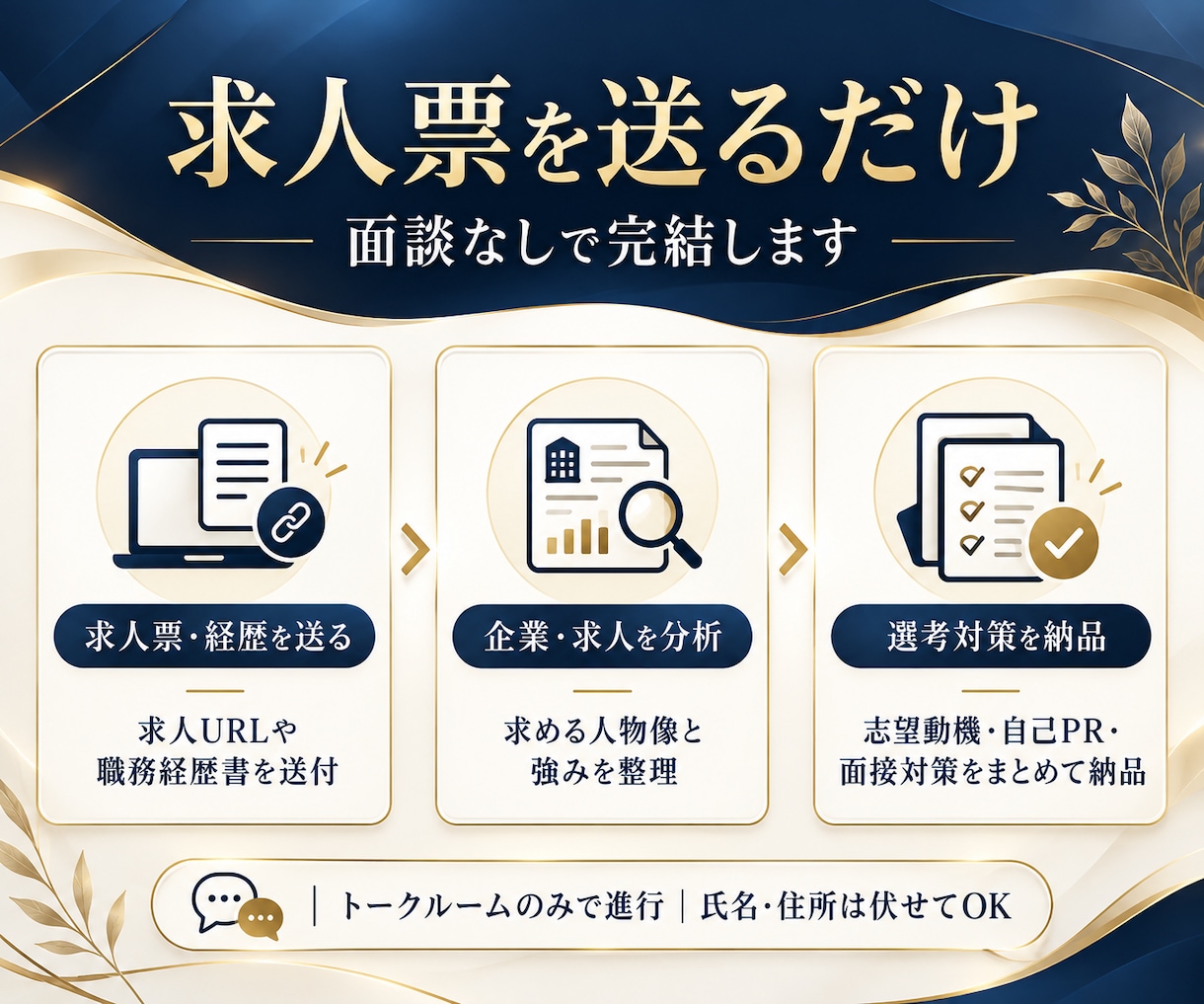 応募企業別の志望動機を作成します 求人票とあなたの経験を結ぶ志望動機を作ります イメージ2