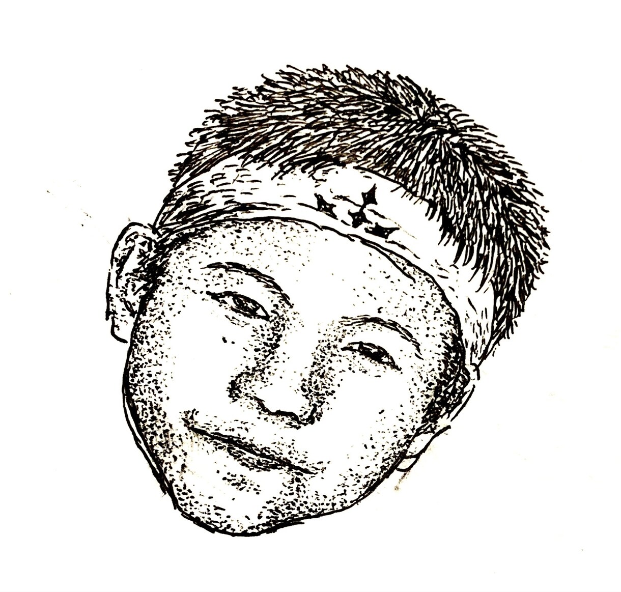 SNSのアイコン描きます シンプル！レトロな線画イラストであなたの似顔絵描きます！ イメージ1
