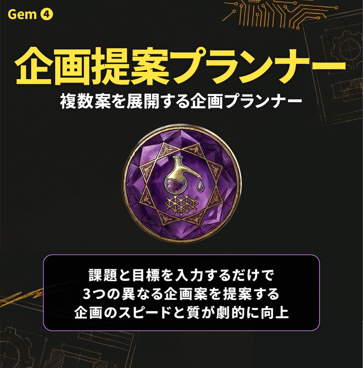 業務効率化に役立つGem6つをセット配布します あなた専用の6人の右腕「専門家チーム」を手に入れましょう イメージ7