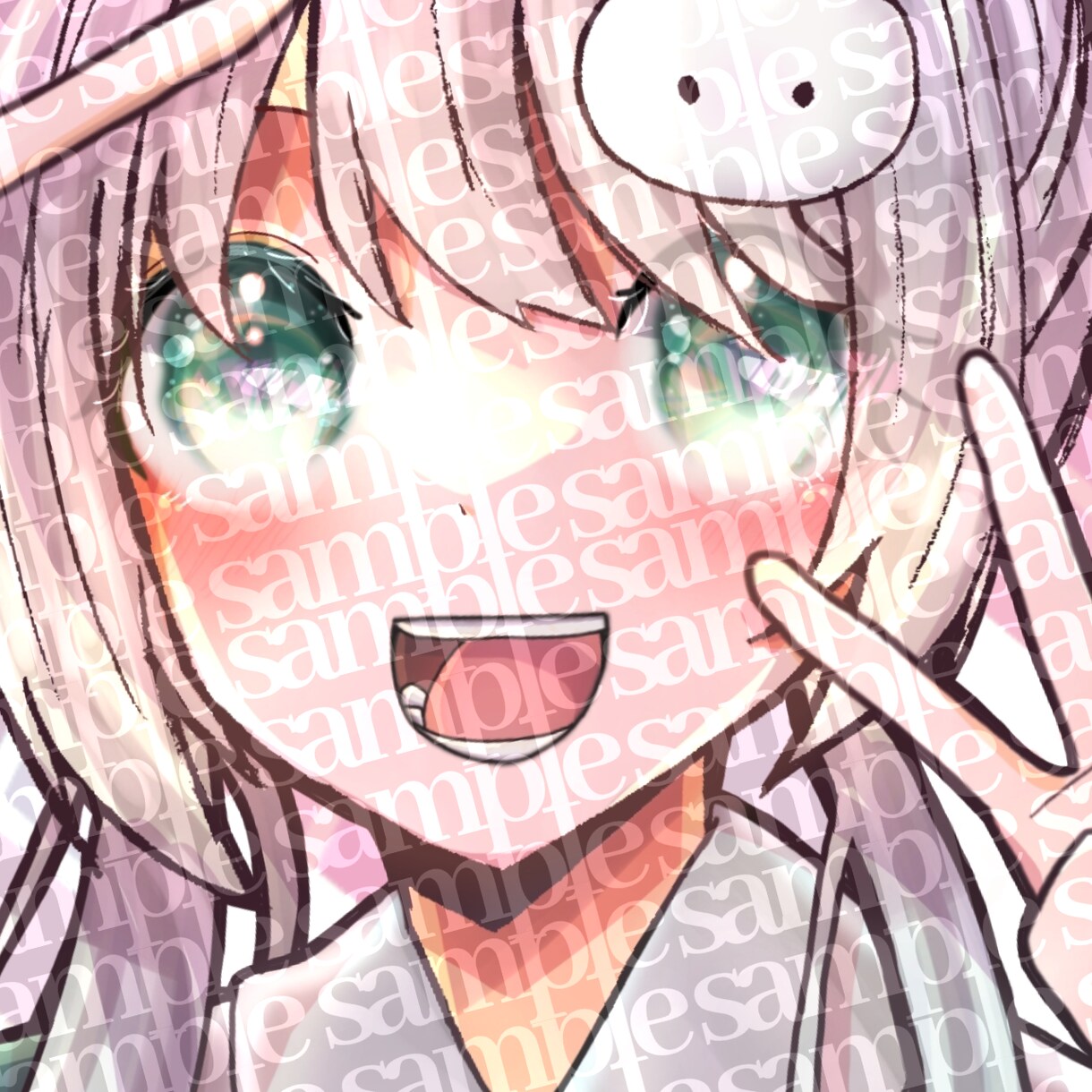 最短3日格安でSNSのアイコンイラスト制作致します 「誰もが目を奪われていく」キラキラアイコンイラストを描きます イメージ4