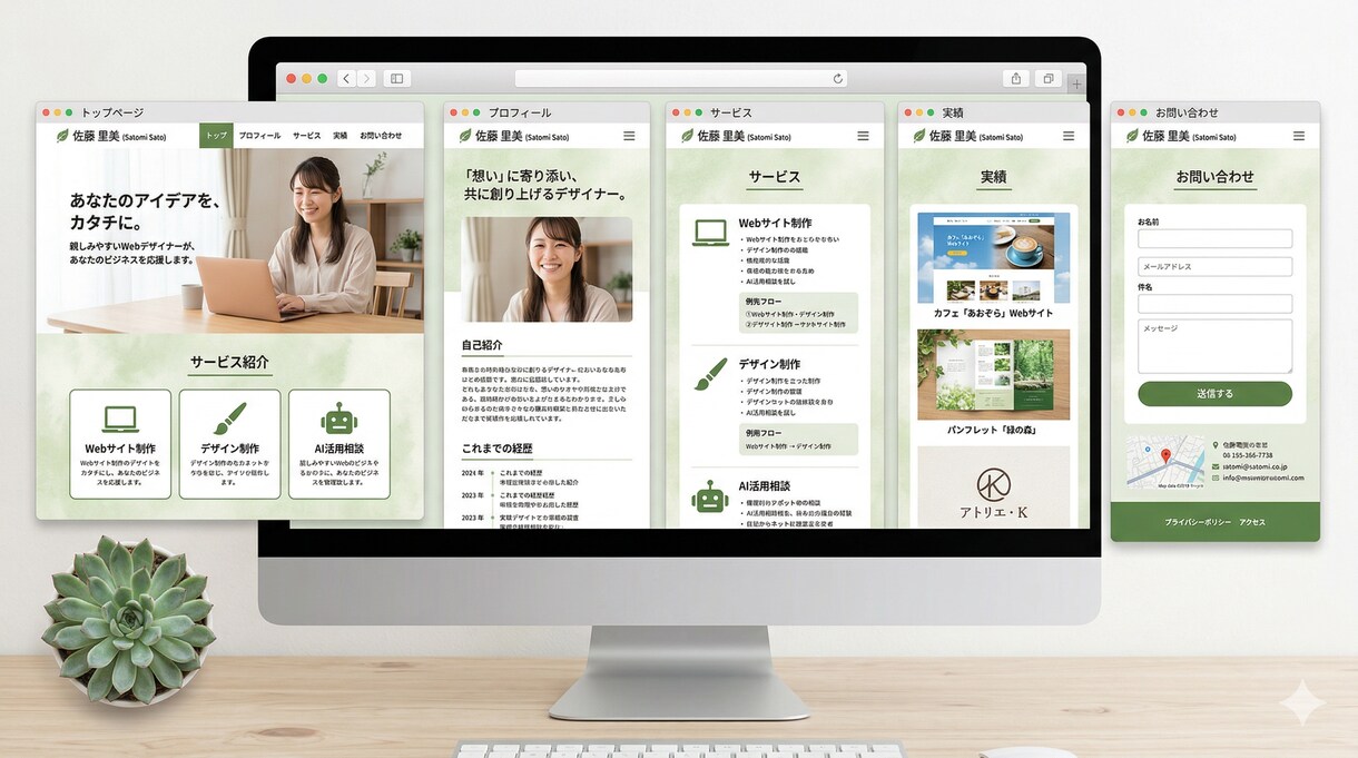 5名限定！５ページまでのWebサイトを制作します 会社・店舗対応／丁寧にスピード納品します イメージ4