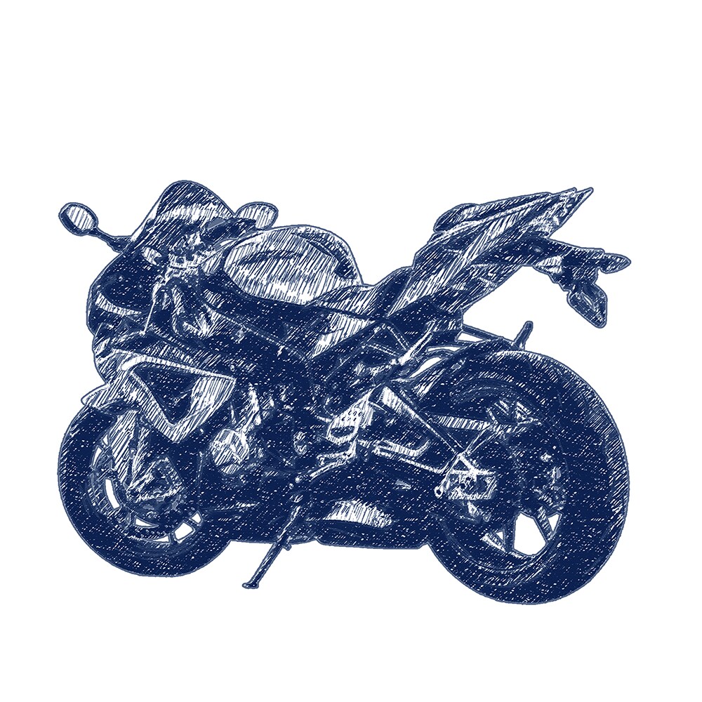 写真から味のあるペン画風愛車イラストを制作します 線の表情を楽しむ、手描き風イラスト イメージ4