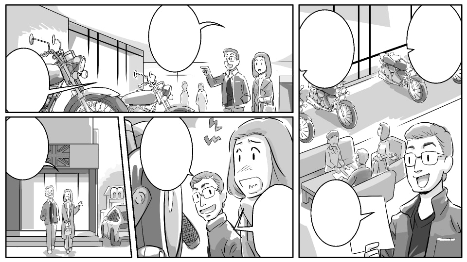 モノクロ（白黒）漫画を描きます 絵柄はご希望のものに、ある程度合わせることも可能です。 イメージ2