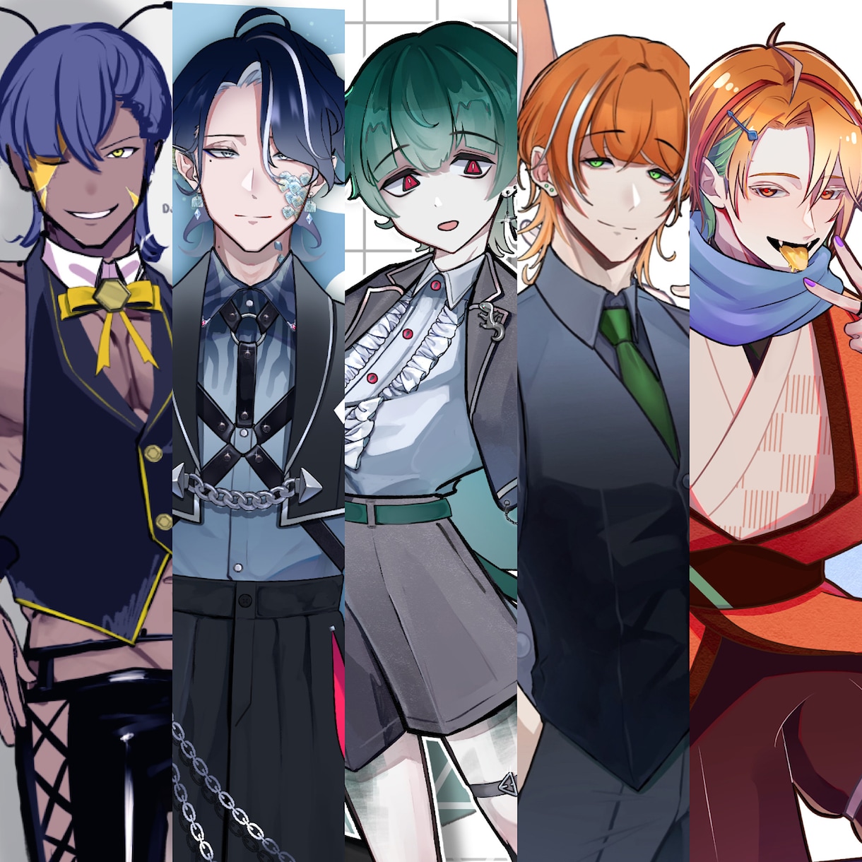 色気！筋肉！かっこいい男性立ち絵描きます 微人外可能！細部まで丁寧な描画を心がけています。 イメージ1