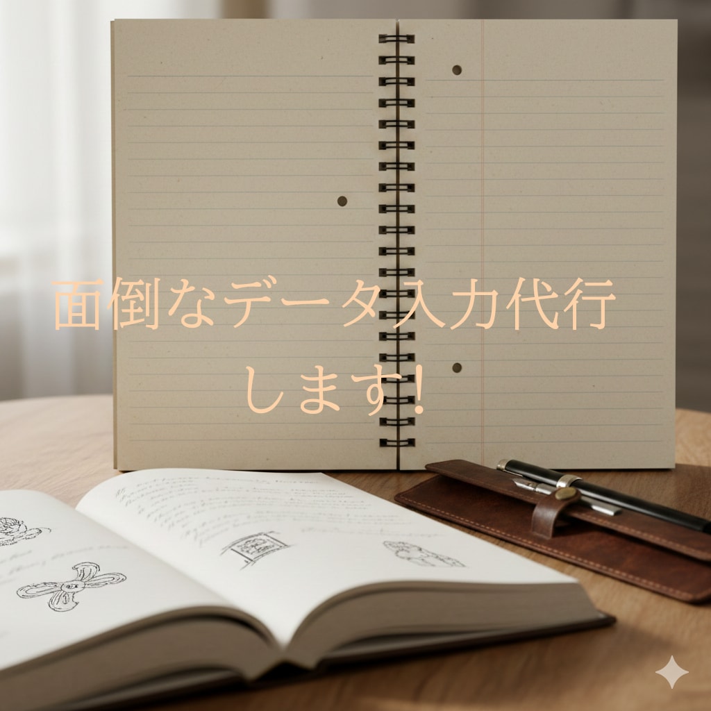 面倒なデータ入力代行します 【正確・迅速・低コスト】で丸ごと代行いたします！ イメージ1