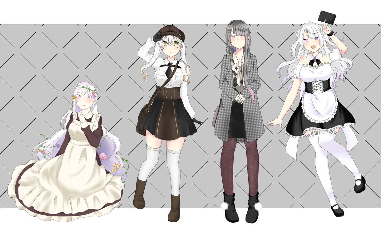 TRPG用の立ち絵をお描きします 可愛めの絵柄で貴方の探索者を描かせてください イメージ1