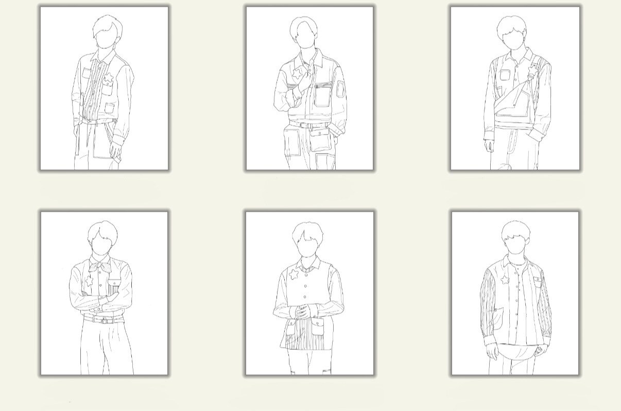 思い出の写真や絵を線画で描きます 素敵な想い出の写真をわかる人にしかわからない絵に...♡ イメージ2