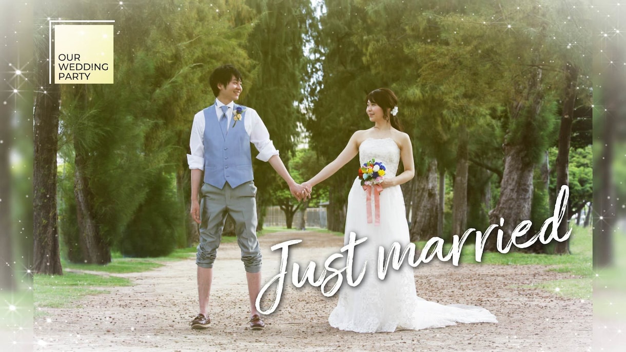 結婚式のオープニングムービーを制作いたします スタイリッシュ！テンションが上がる結婚式ムービーを低価格で! イメージ1