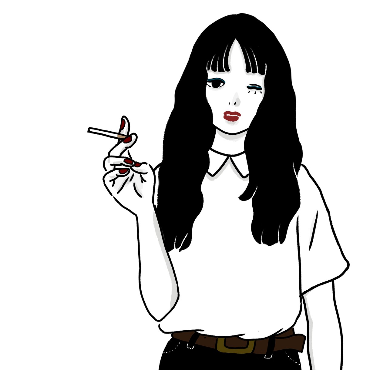 ゆるゆるでシンプルな絵をかきます 女の子イラストが主です。シンプルに描きます。 イメージ4