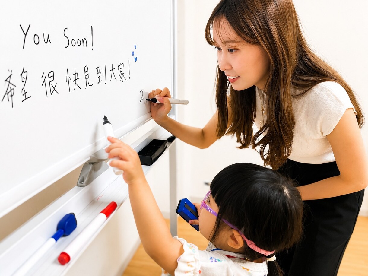 ２～５歳向けオンラインで中国語×英語を教えます 台湾出身講師と遊びながら中国語にふれよう♪ イメージ2