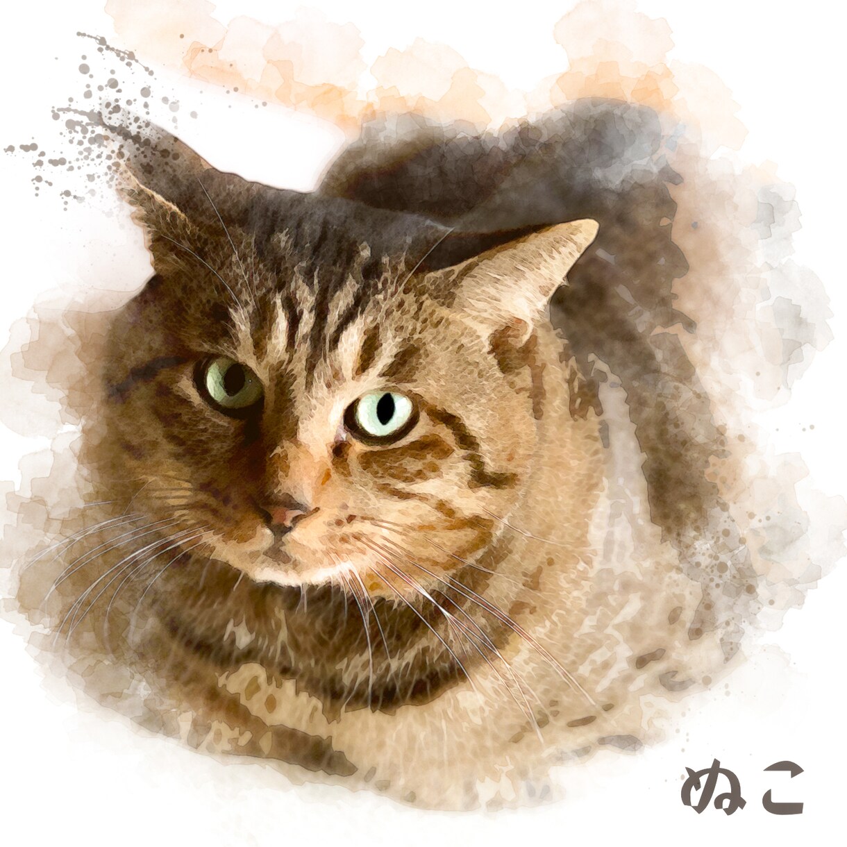 鮮明でハッキリとした水彩画風の似顔絵をお作りします 商用・2次利用無料♪アイコンにも、プレゼントにも、印刷にも イメージ8