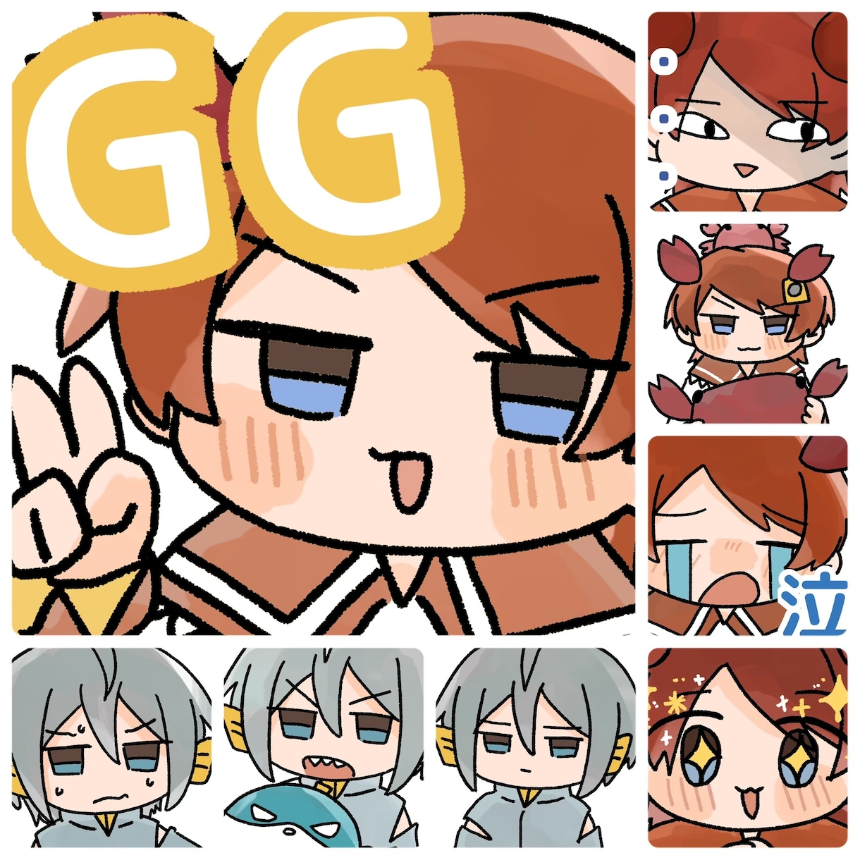 1つ1000円！ミニキャラ描きます かわいいミニキャラを、ご希望に合わせて制作します！ イメージ2
