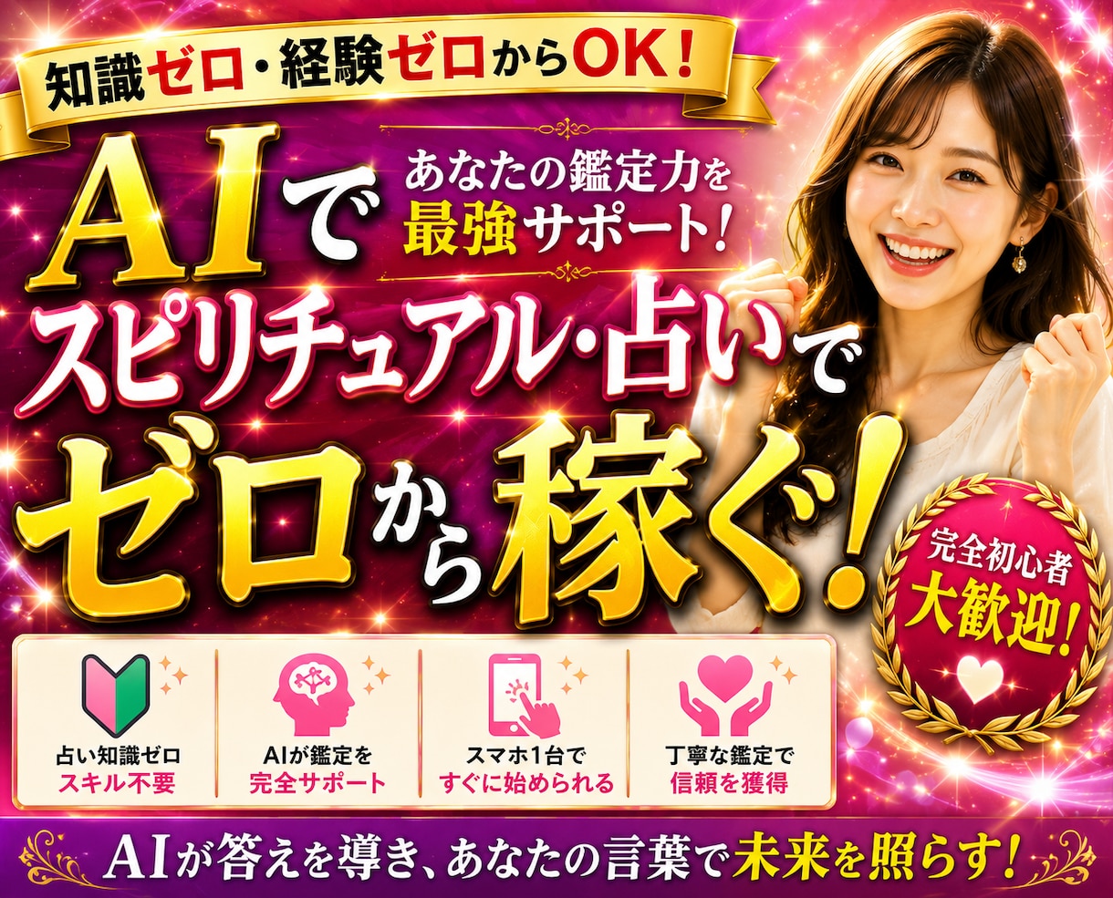 AI占い副業 完全スタート講座教えます 知識ゼロでもAIを活用して占いを始める方法を公開 イメージ1