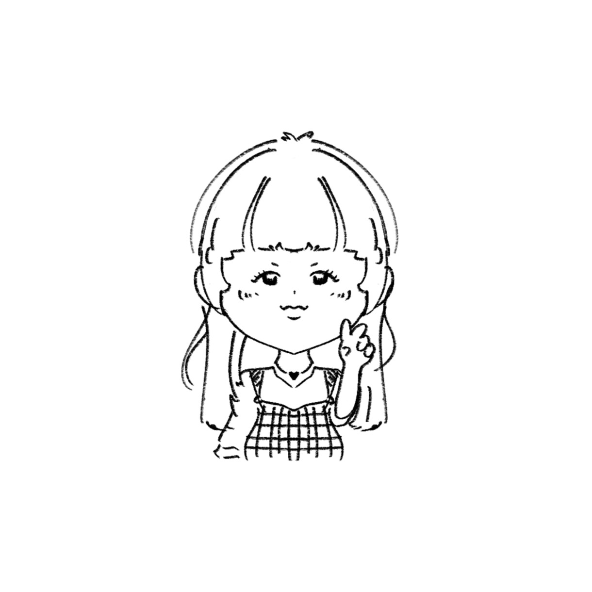 え！私じゃん 似顔絵描きます 線画好きのアイコンにピッタリ！ イメージ3