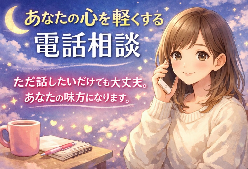 あなたの気持ちに寄り添います 話したいだけでも大丈夫、あなたの味方になります。 イメージ1