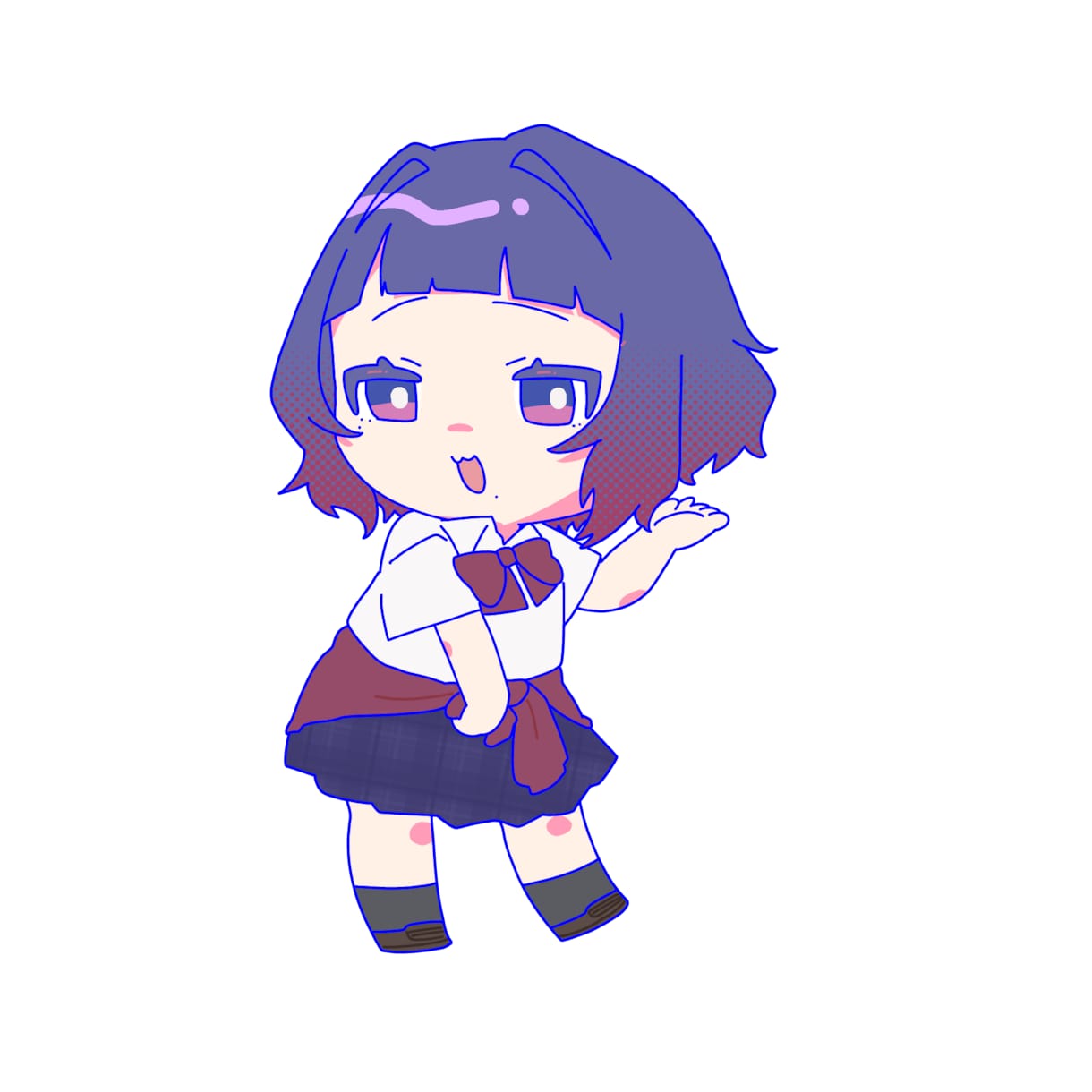 アニメ塗りのキャラクターイラスト作成します ちびキャラから等身イラストまで！目を引くキャラを描きます！ イメージ6