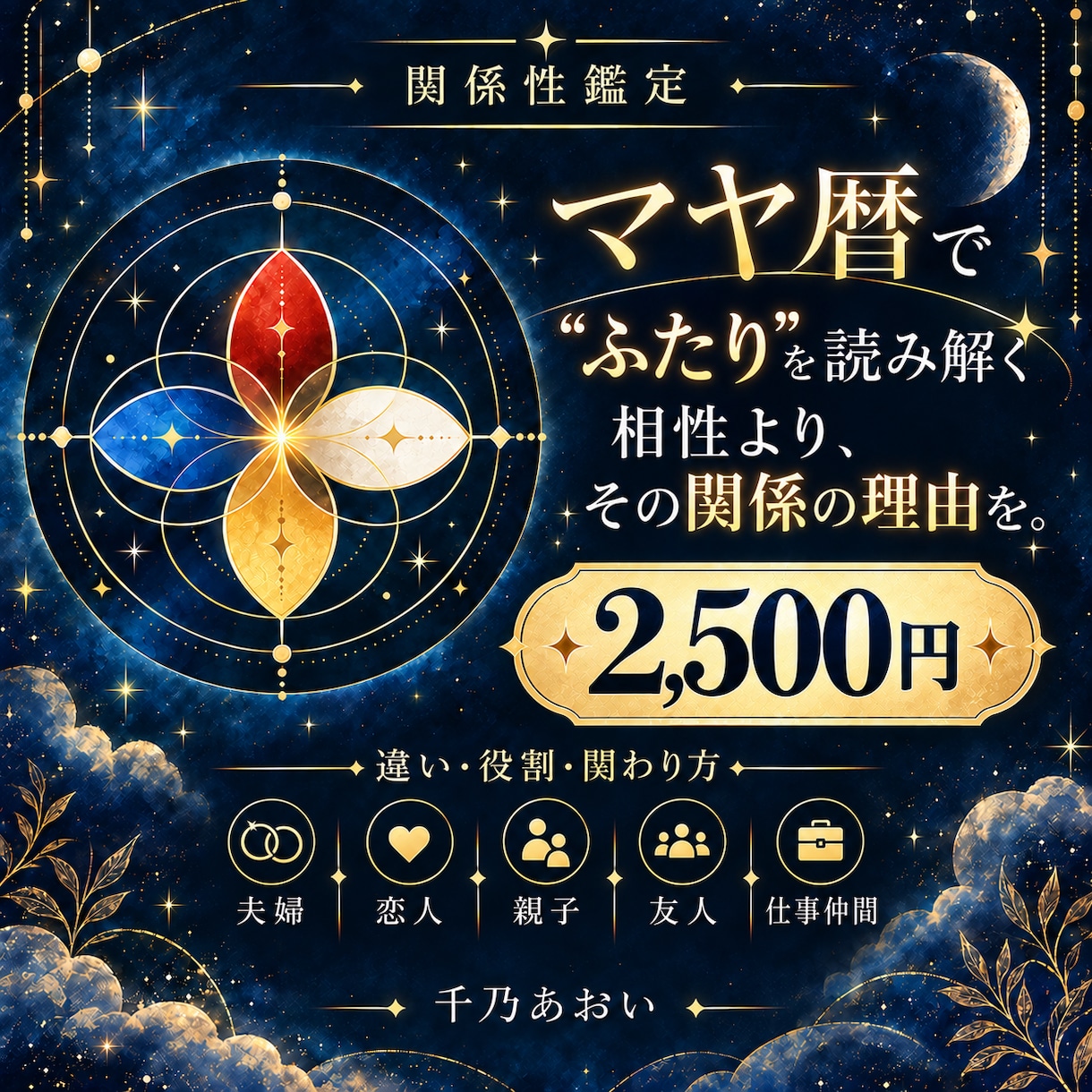 マヤ暦でふたりの関係を深く読み解きます ～相性だけでなく、違い・役割・関わり方まで言語化～ イメージ1