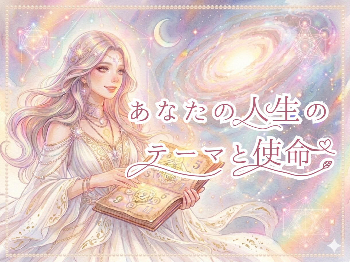 あなたの人生のテーマと使命をお伝えします あなたの人生のテーマと使命、持って生まれた魅力をお伝えします イメージ1