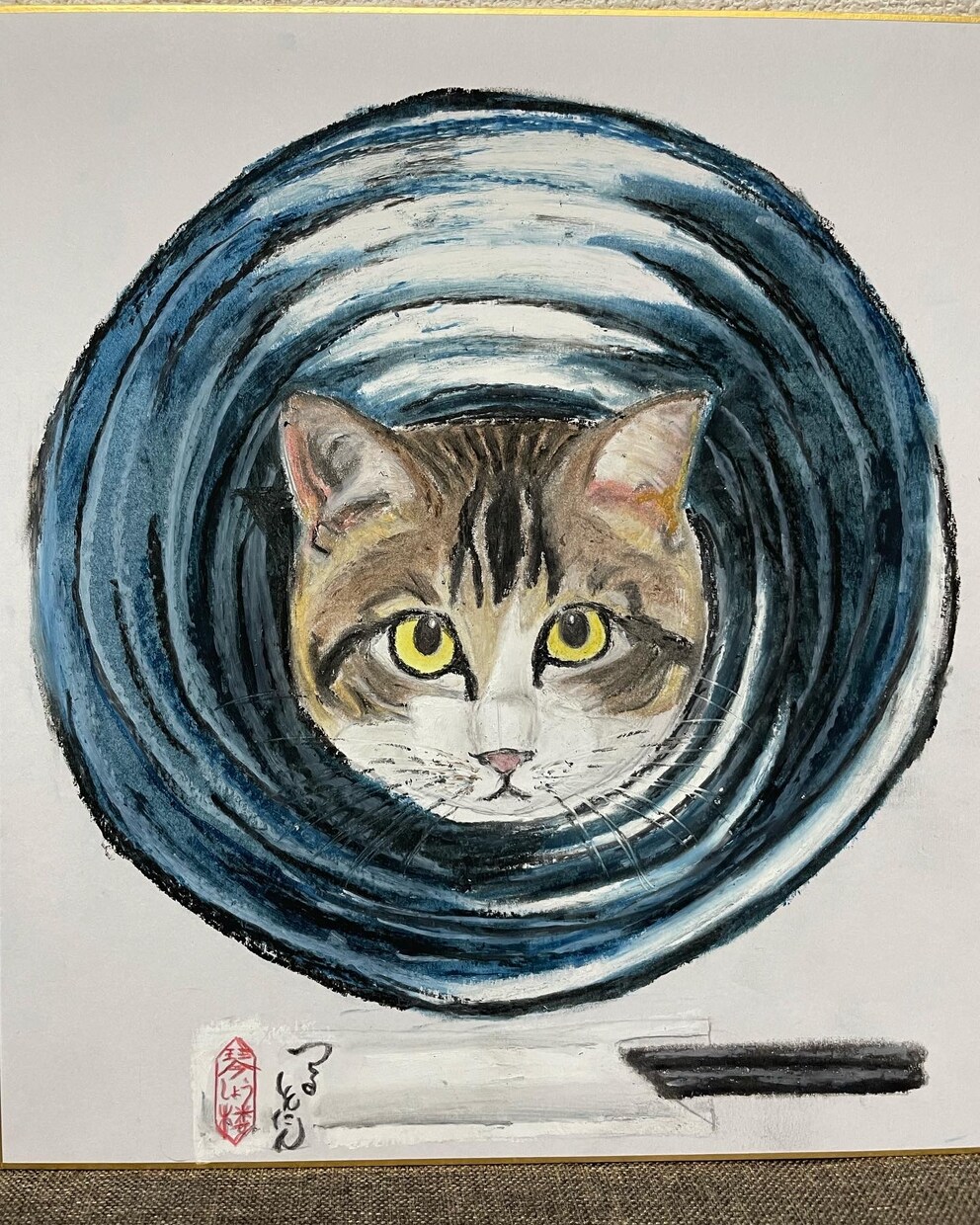 クレパスを使って猫の絵を描かせていただきます クレパスにしか出せない温かな絵でペットの絵を残してみませんか イメージ4