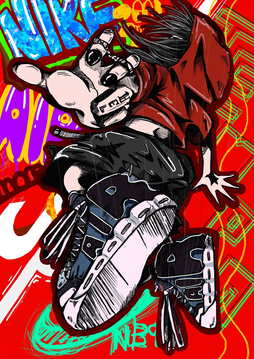 独特な手描きイラストお描きします 絵柄が変わったイラストをお描きします。 イメージ3