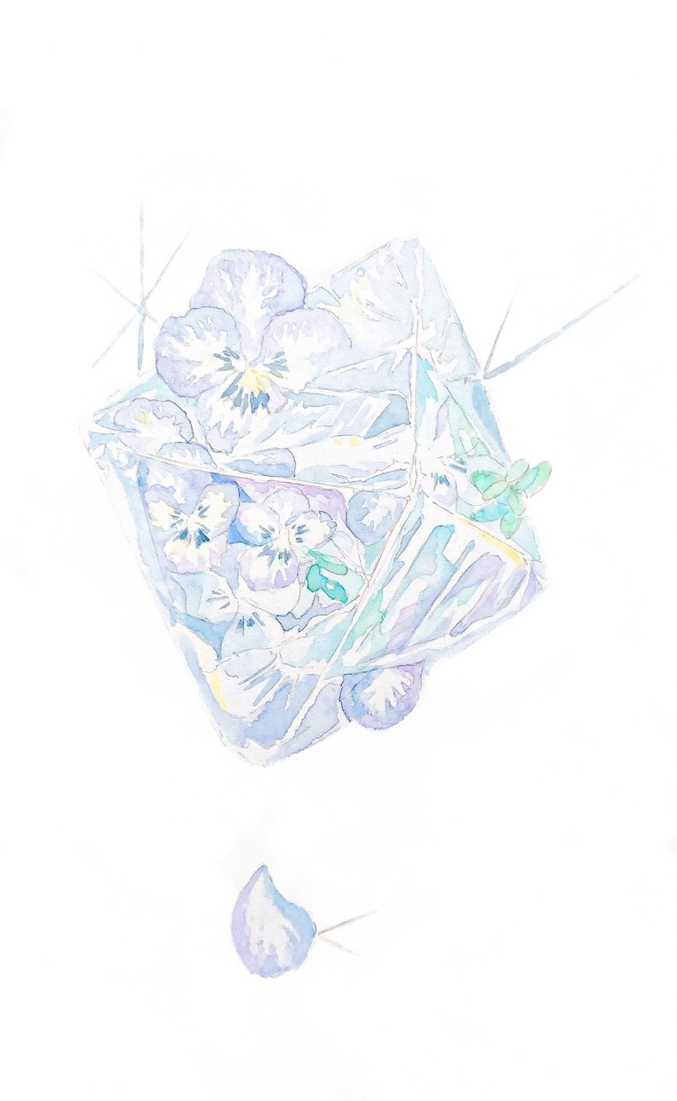 青い絵を描きます 青を基調にしたイラストを描きます。小説、詩、音楽の表紙絵など イメージ2