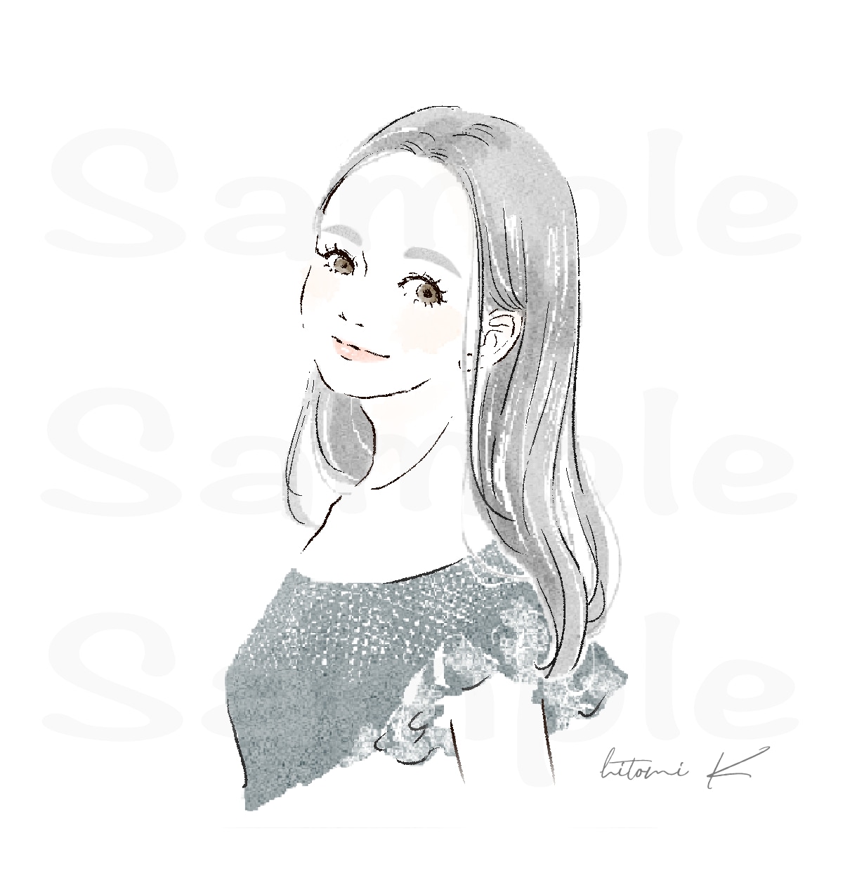 おしゃれな大人女子アイコンお描きします 商用◯綺麗さ、可愛さを表現します✳︎ イメージ4