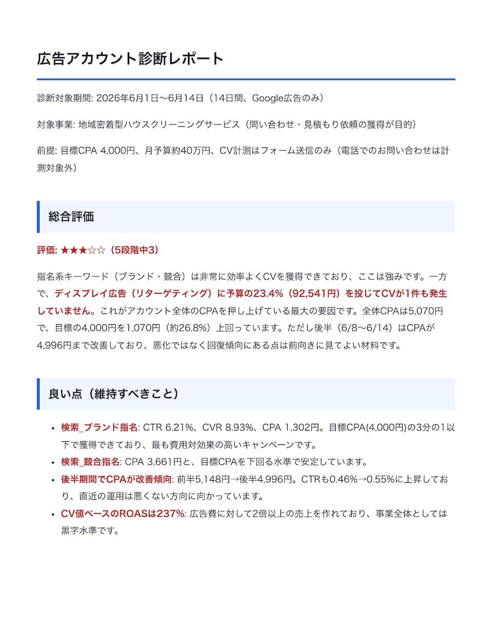 現役運用者がTikTok広告を診断します 「素材が当たらない」を数値で解明。CSVを送るだけで診断 イメージ3