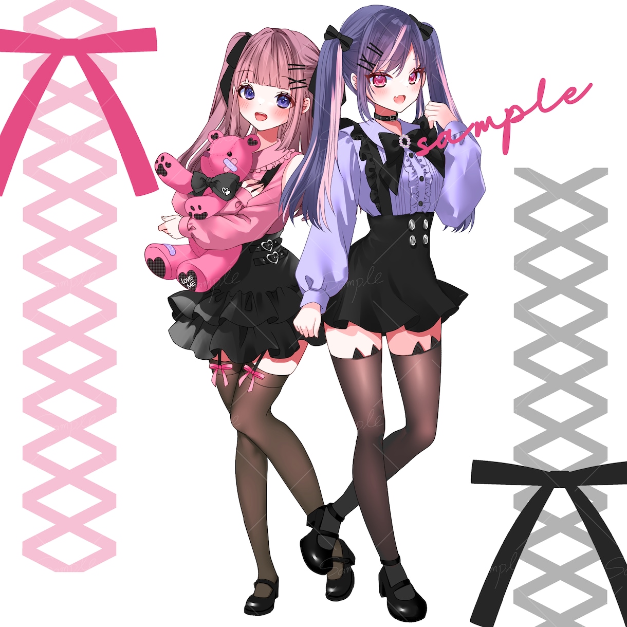 新衣装・立ち絵制作承ります 鮮やかで可愛いイラスト制作します❀ イメージ3