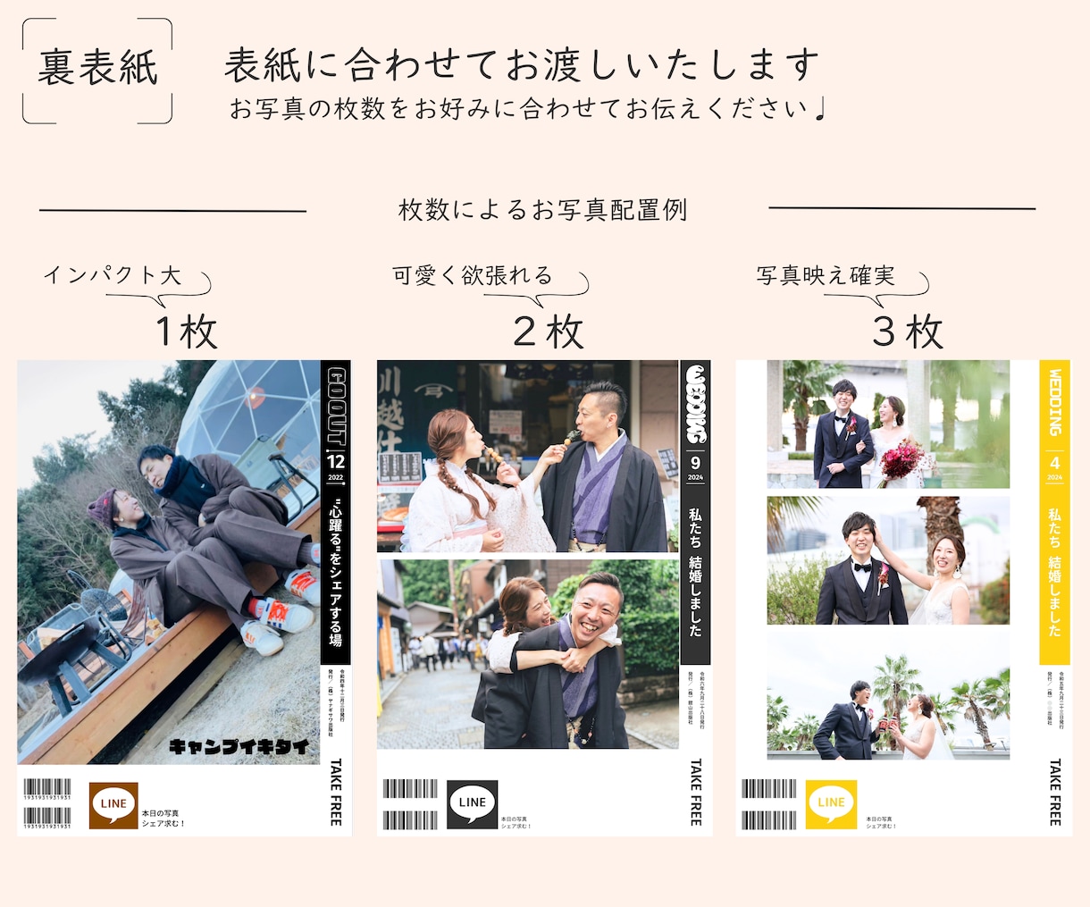 雑誌風プロフィールブックのテンプレート差し上げます canvaで簡単編集！お二人だけのこだわりの1冊に｡:* イメージ9