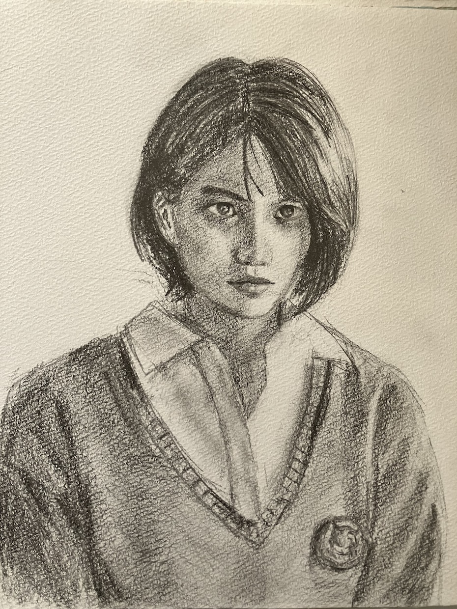 手描きの人物画を描きます 手描き感を出しつつリアルなタッチで似顔絵などを描きます。 イメージ2
