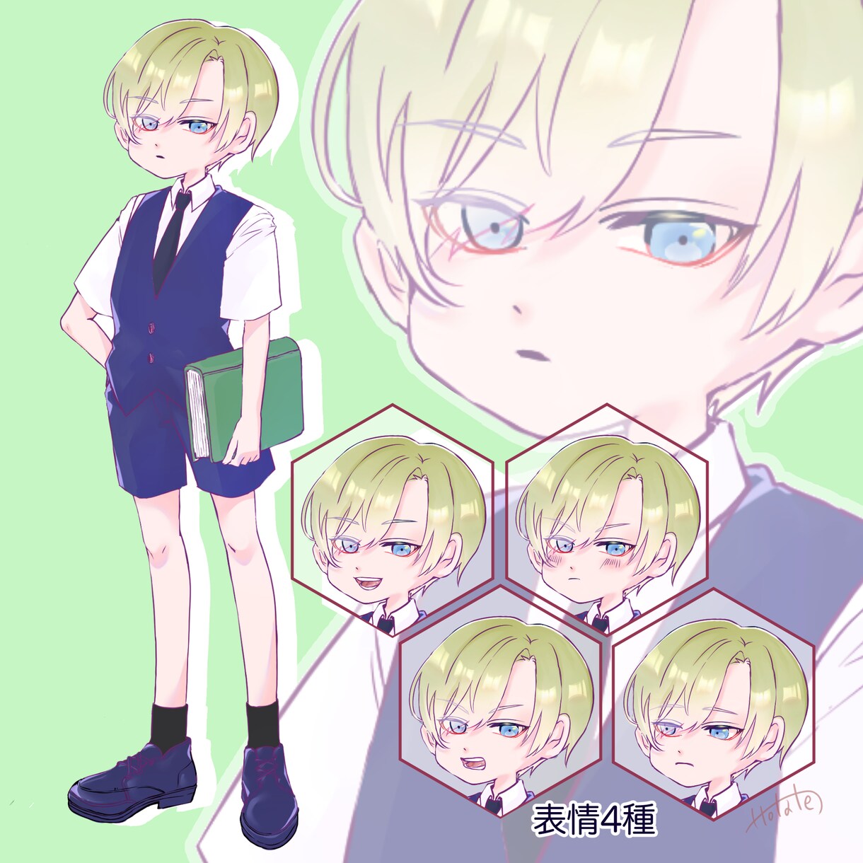 配信素材もOK！かっこいい立ち絵描きます 表情差分付き。IRIAM、trpg、記念立ち絵など！ イメージ2
