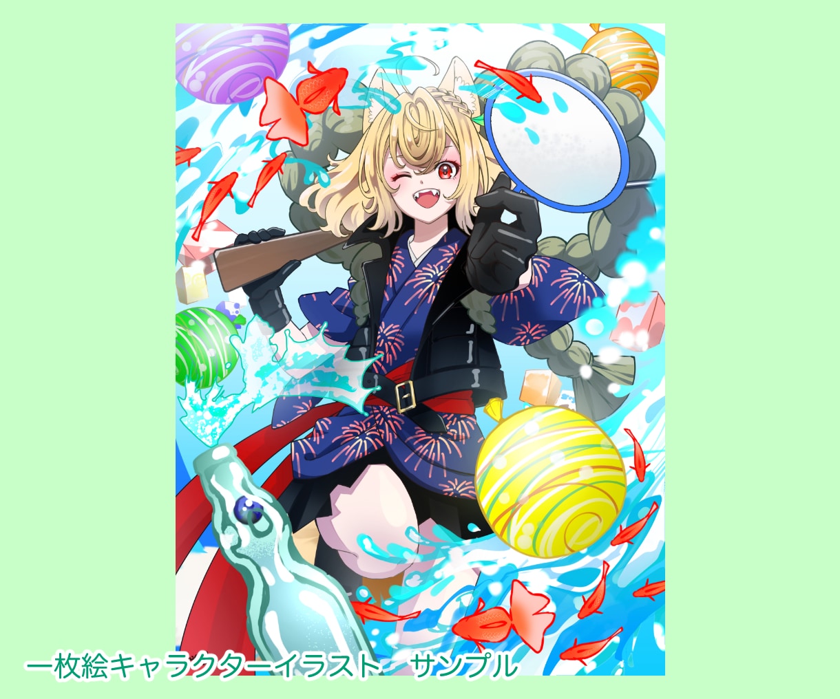 一枚絵キャラクターイラスト描きます 記念絵、イベント、キービジュアルなどに使える一枚絵！ イメージ2